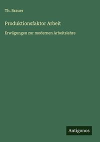Produktbild: Produktionsfaktor Arbeit