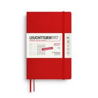 Produktbild: Wochenkalender & Notizbuch Paperback (B6+) 2027, Softcover, Cherry, Deutsch