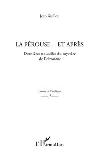Produktbild: La perouse...et aprEs - dernieres nouvel