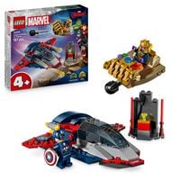 Produktbild: LEGO ǀ Marvel 76319 Captain America vs. Thanos, Superhelden Spielzeug