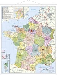 Produktbild: Departement Frankreich Plano-Karte