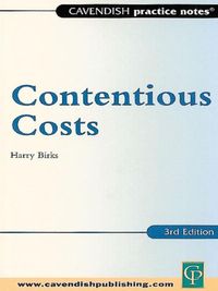 Produktbild: Practice Notes on Contentious Costs