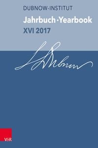 Produktbild: Jahrbuch des Dubnow-Instituts / Dubnow Institute Yearbook XVI/2017