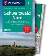Produktbild: KOMPASS Wanderf&uuml;hrer Schwarzwald Nord, Die sch&ouml;nsten Wanderungen zwischen Pforzheim, Freudenstadt und Baden-Baden, 50 Touren mit Extra-Tourenkarte