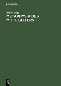 Produktbild: Metaphysik des Mittelalters
