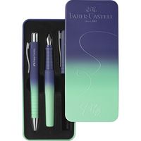 Produktbild: Faber-Castell Geschenkset F&uuml;ller + Kugelschreiber Poly Ball Pen buzzing blue