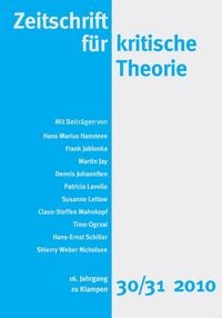 Produktbild: Zeitschrift f&uuml;r kritische Theorie / Zeitschrift f&uuml;r kritische Theorie, Heft 30/31