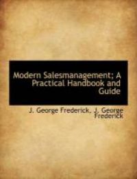 Produktbild: Modern Salesmanagement; A Practical Handbook and Guide
