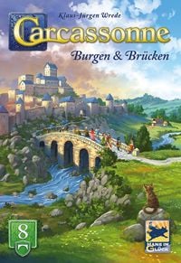 Produktbild: Hans im Gl&uuml;ck HIGD0138 - Carcassonne, Burgen & Br&uuml;cken (Auflage 2025), 8. Erweiterung