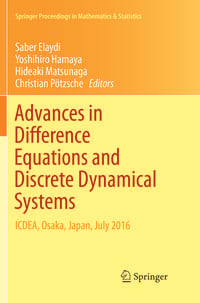 Produktbild: Advances in Difference Equations and Discrete Dynamical Systems