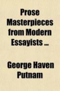 Produktbild: Prose Masterpieces from Modern Essayists ...