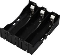 Produktbild: TRU COMPONENTS TC-13220712 Batteriehalter 3x 18650 Kontaktpole (L x B x H) 78 x 60 x 21mm