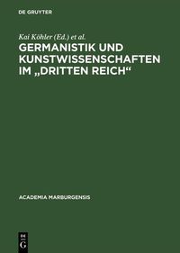 Produktbild: Germanistik und Kunstwissenschaften im "Dritten Reich"