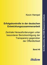 Produktbild: Erfolgskontrolle in der deutschen Entwicklungszusammenarbeit