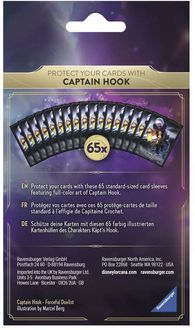 Disney Lorcana - Captain Hook Card Sleeves (65) Ravensburger