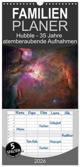 Produktbild: Familienplaner 2026 - Hubble - 35 Jahre atemberaubende Aufnahmen mit 5 Spalten (Wandkalender, 21 x 45 cm) CALVENDO