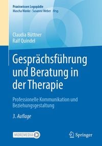 Produktbild: Gespr&auml;chsf&uuml;hrung und Beratung in der Therapie