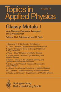 Produktbild: Glassy Metals I