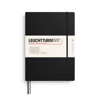 Produktbild: LEUCHTTURM1917 Notizbuch Master Classic (A4+), Hardcover, 235 nummerierte Seiten, Schwarz, Kariert