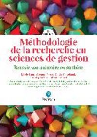 Produktbild: M&eacute;thodologie de la recherche en sciences de gestion