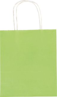 Folia Papiertüten M BASIC, Geschenktüten 110g/m² Kraftpapier 18x8x21cm, 7 Stück farbig sortiert