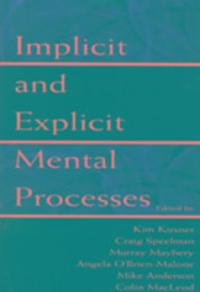 Produktbild: Implicit and Explicit Mental Processes