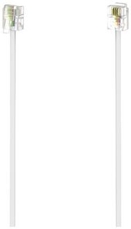 Produktbild: Hama Telefon (analog) Anschlusskabel [1x RJ11-Stecker 6p4c - 1x RJ11-Stecker 6p4c] 10m Wei&szlig;