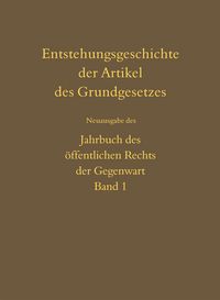 Produktbild: Entstehungsgeschichte der Artikel des Grundgesetzes