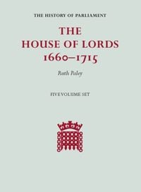 Produktbild: The House of Lords, 1660-1715 5 Volume Hardback Set