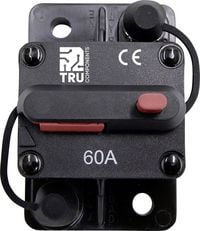 Produktbild: TRU COMPONENTS TC-13596592 Sicherungsautomat 60A Schwarz 1St.