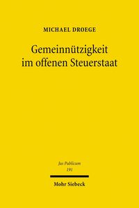 Produktbild: Gemeinn&uuml;tzigkeit im offenen Steuerstaat