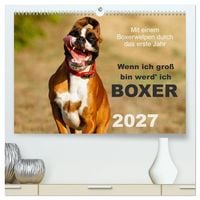 Produktbild: Wenn ich gro&szlig; bin werd' ich Boxer (hochwertiger Premium Wandkalender 2027 DIN A2 quer), Kunstdruck in Hochglanz