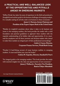 Produktbild: Emerging Markets: A Practical Guide for Corporations, Lenders, and Investors
