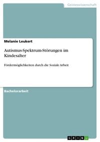 Produktbild: Autismus-Spektrum-St&ouml;rungen im Kindesalter