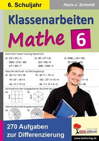 Produktbild: Klassenarbeiten individuell selbst zusammenstellen / 6. Schuljahr