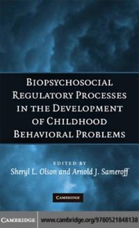 Produktbild: Biopsychosocial Regulatory Processes in the Development of Childhood Behavioral Problems