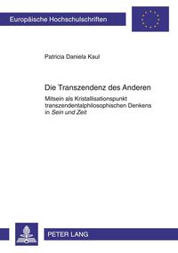 Produktbild: Die Transzendenz des Anderen