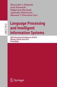 Produktbild: Language Processing and Intelligent Information Systems