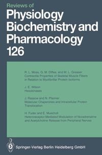 Produktbild: Reviews of Physiology, Biochemistry and Pharmacology