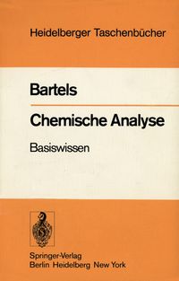 Bild vom Artikel Chemische Analyse vom Autor H. A. Bartels