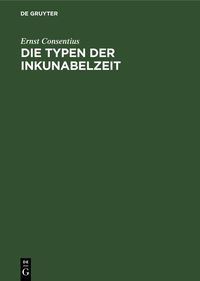 Produktbild: Die Typen der Inkunabelzeit