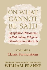 Produktbild: On What Cannot Be Said