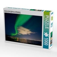 Produktbild: Aurora mit der Skyline von Reykjav&iacute;k (Puzzle)
