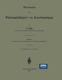 Produktbild: Versuche &uuml;ber die Widerstandsf&auml;higkeit von Kesselwandungen