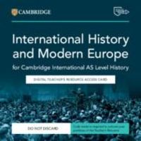 Produktbild: Cambridge International AS Level History International History 1870&ndash;1939 and Modern Europe 1774&ndash;1924 Digital Teacher's Resource Access Card