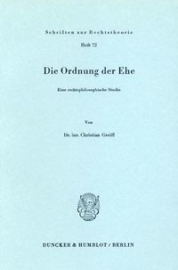 Produktbild: Die Ordnung der Ehe.