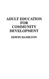 Produktbild: Adult Education for Community Development