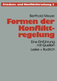 Produktbild: Formen der Konfliktregelung