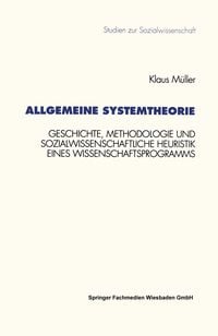 Produktbild: Allgemeine Systemtheorie