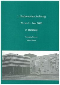 Produktbild: Norddeutscher Archivtag (1.)